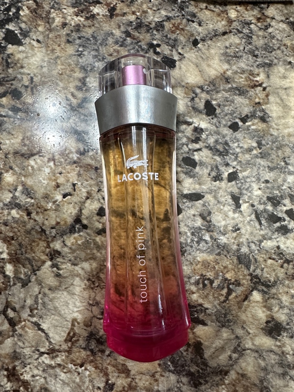 Lacoste Pink and Amber Femme Eau de Toilette Bottle
